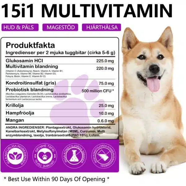 15-i-1 Multivitamin – 60 st godbitar - Bild 6