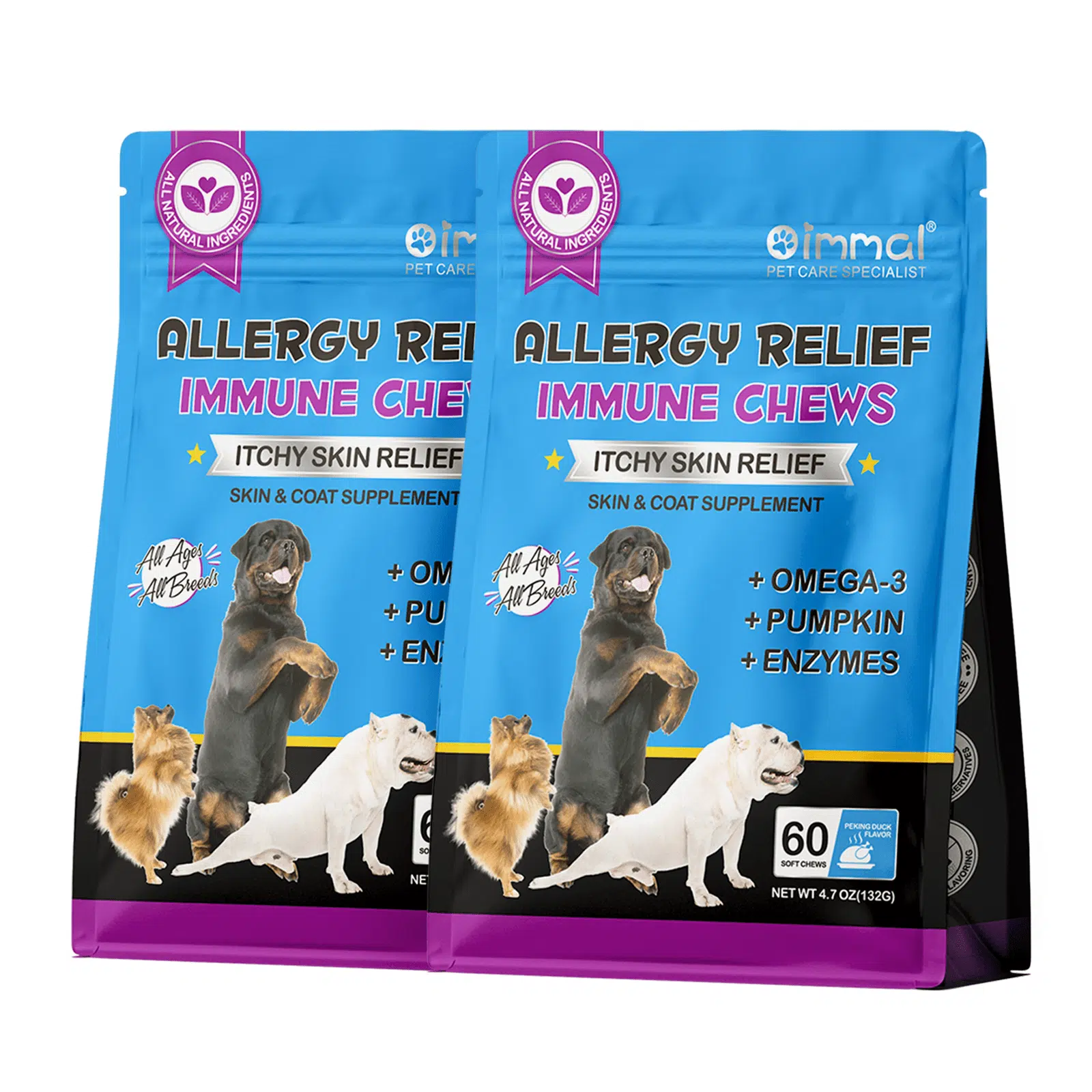 Godbitar som dämpar klåda och ger ökat immunförsvar – 60 st - Bild 2