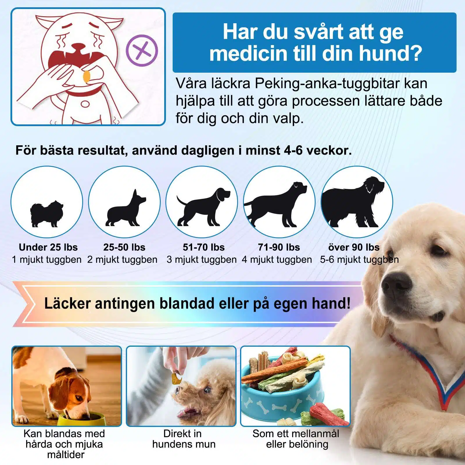 Godbitar som dämpar klåda och ger ökat immunförsvar – 60 st - Bild 5